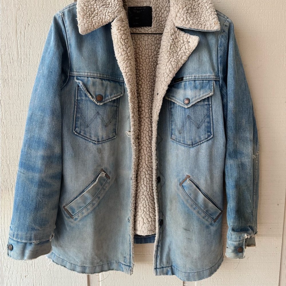 Vintage Wrangler Denim Jean Jacket Medium 1970s